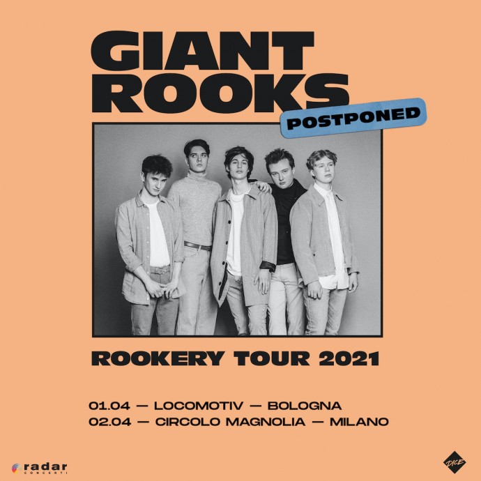 Giant Rooks: rimandate le due date italiane per presentare l'attesissimo debut album Rookery, in uscita il 28 agosto
